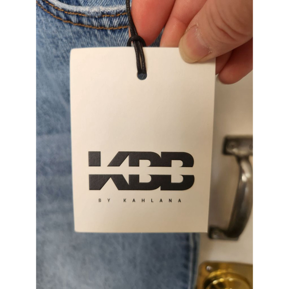 KBB by Kahlana Plus Size 18 Blue Barrel Leg Jeans - Picture 6 of 12